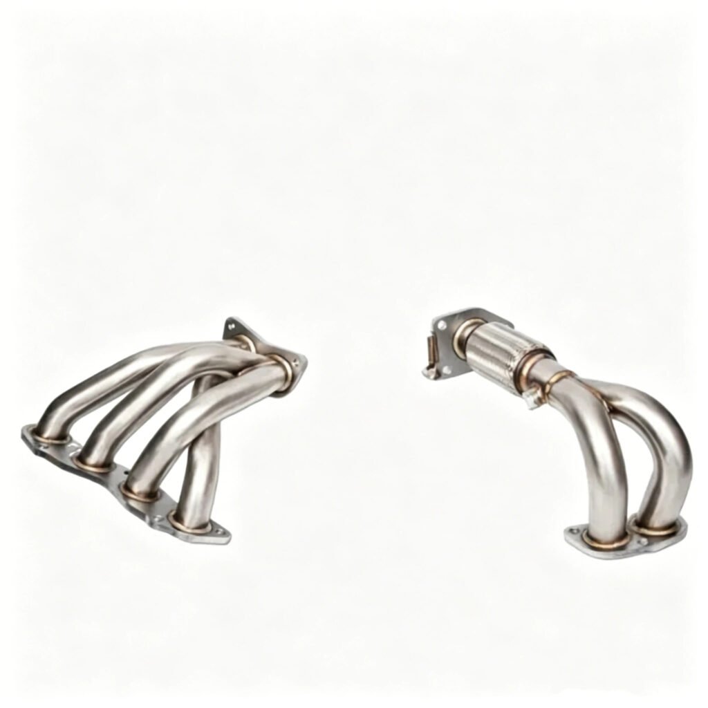 Motorcycle Exhaust Headers Stainless Steel 4 Into 1 Tubular Design 2 Motorcycle Exhaust Headers 4 into 1 design with 2 inch primary tubes for performance upgrades