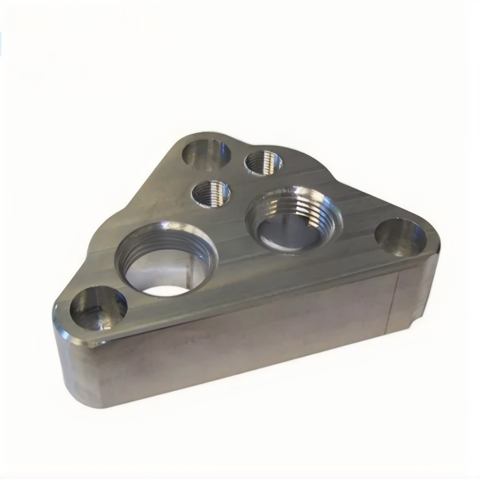 Custom Oil Filter Adapter featuring precision machining and durable gasket sealing performance