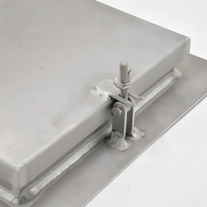 gabinetes de chapa metálica, pie de montaje de gabinete de aluminio