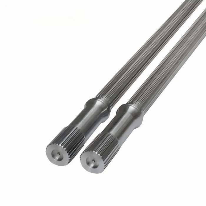 Arbres cannelés OEM personnalisés fabriqués en acier inoxydable 17-4 PH pour une transmission de puissance de précision