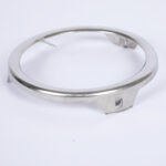 Custom retaining ring manufactured from stainless steel with secure locking clip design