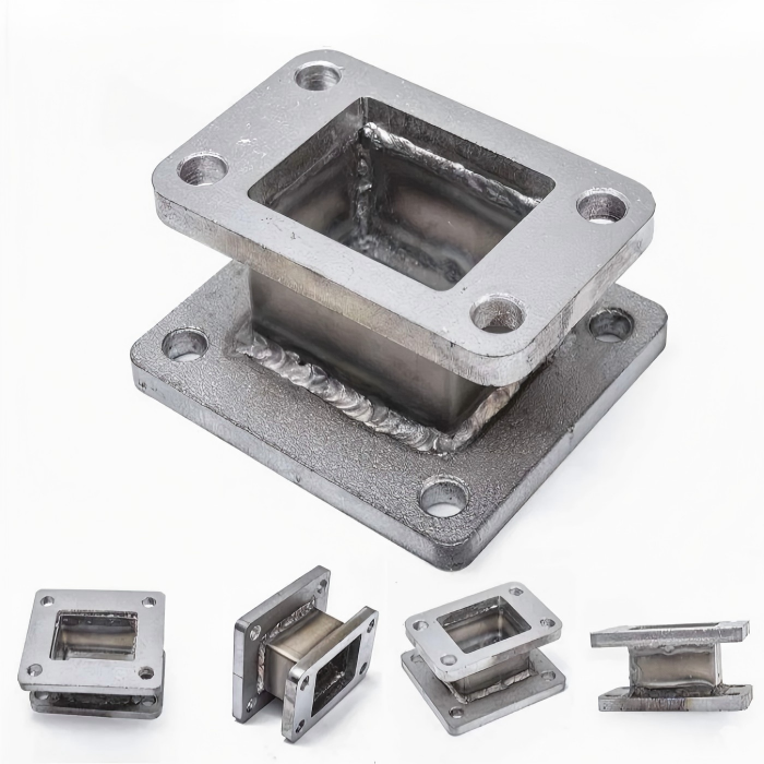 304 stainless steel T3 to T4 Turbo Flange Adapter with professional welding and custom metal fabrication