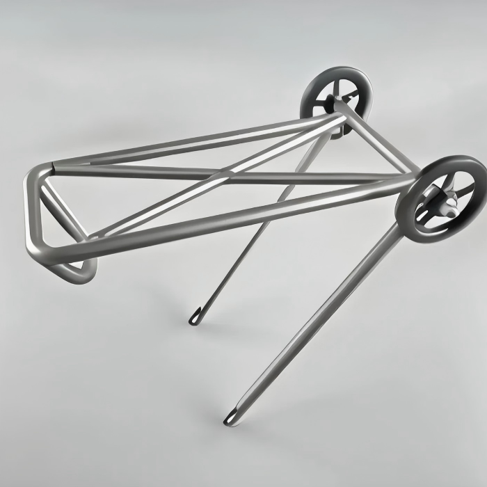 Titanium Bike Rack Rear with precision TIG welded construction for lightweight bicycle carrying solutions
