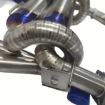 Titanium Cat Back Exhaust with precision welding and heat shield design for race ready exhaust systems
