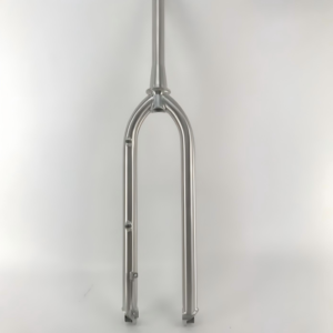 Servicio de fabricación de horquilla de bicicleta de montaña de titanio de precisión para construcciones de cuadros MTB personalizados