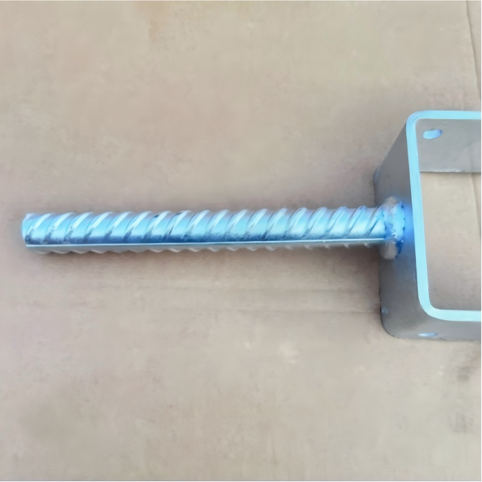 Single long rebar U Shaped Beam Bracket, galvanized steel wood beam hanger bracket for building structural support