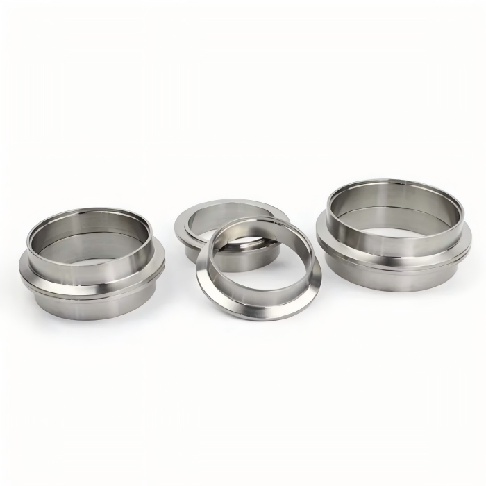 CNC-gefrästes V-Band-Flansch-Set aus 304-Edelstahl für präzise Auspuffverbindungsanwendungen