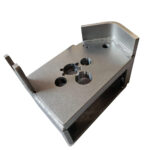 Precision Welded Assemblies with stainless steel construction and sandblasted surface finish for equipment bases.