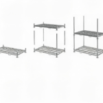 Assembly welded storage racks unit