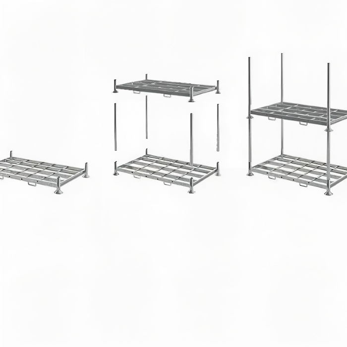 Assembly welded storage racks unit