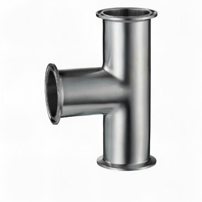 Precision Welded Tee Fittings welding service with 304 stainless steel pipe branch connection