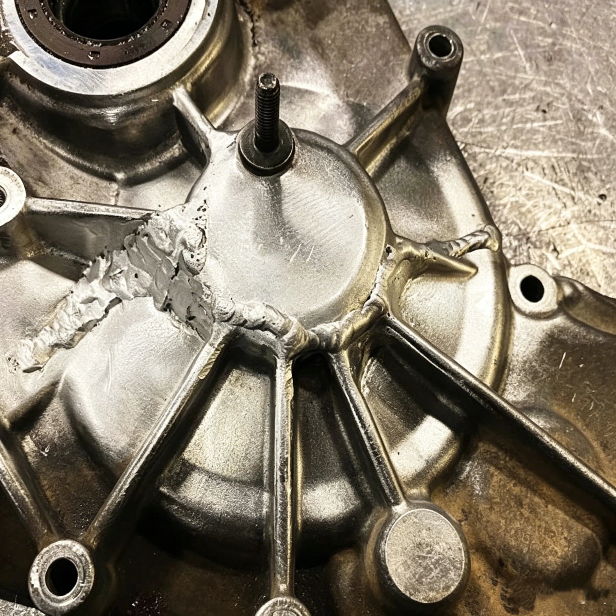 Welding cast aluminum MIG process for industrial components