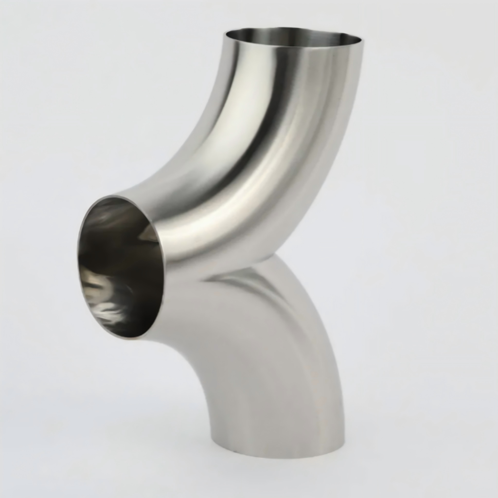 Custom fluid Y type tee pipe fitting