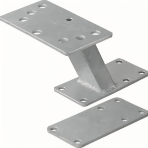 Soporte en Z, placa de soporte de montaje de estampado de acero galvanizado individual