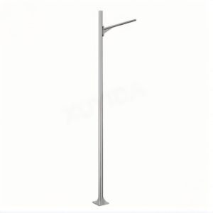 3 Inch Aluminum Light pole with TIG welding service and custom length for street and parking lot lighting