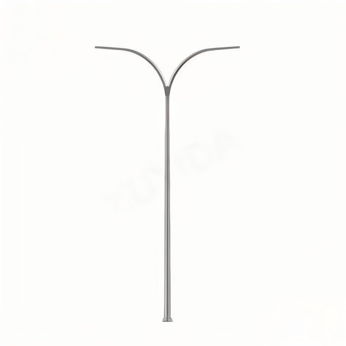 Custom 3 Inch Aluminum Light pole fabricated with TIG welding for municipal and commercial lighting systems