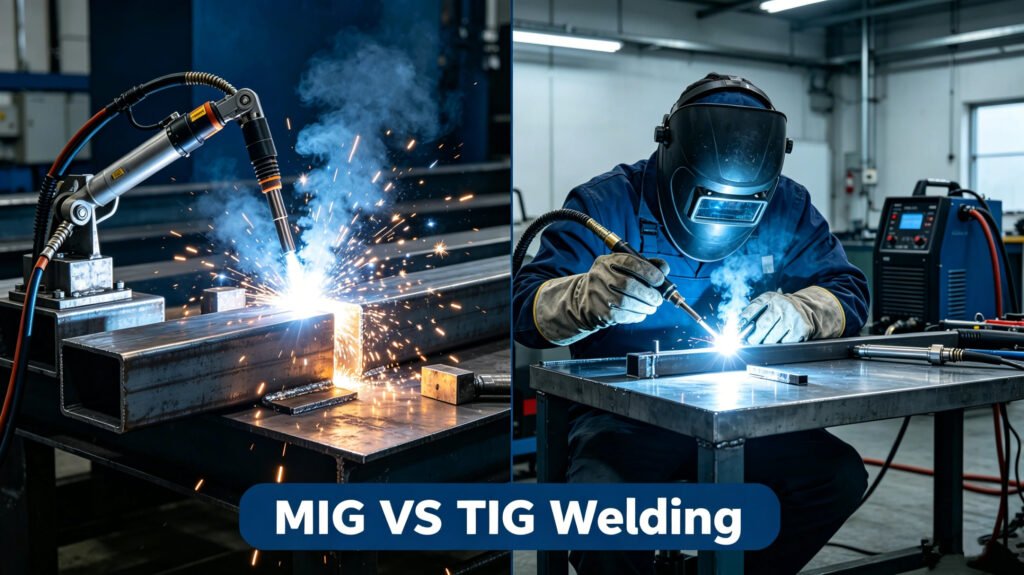 TIG and MIG welding aluminum techniques used for custom aluminum parts and welded assemblies