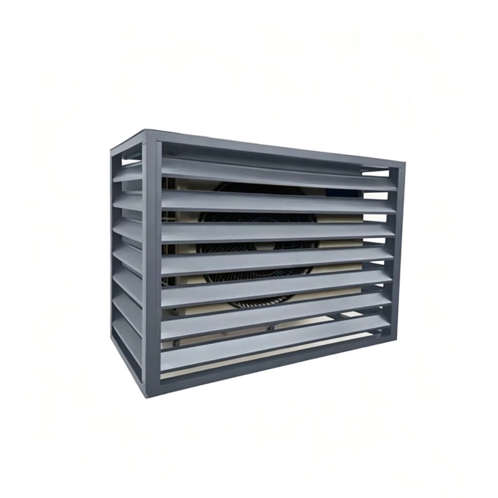 Aluminum air conditioner cover for outdoor AC unit protection with durable metal housing