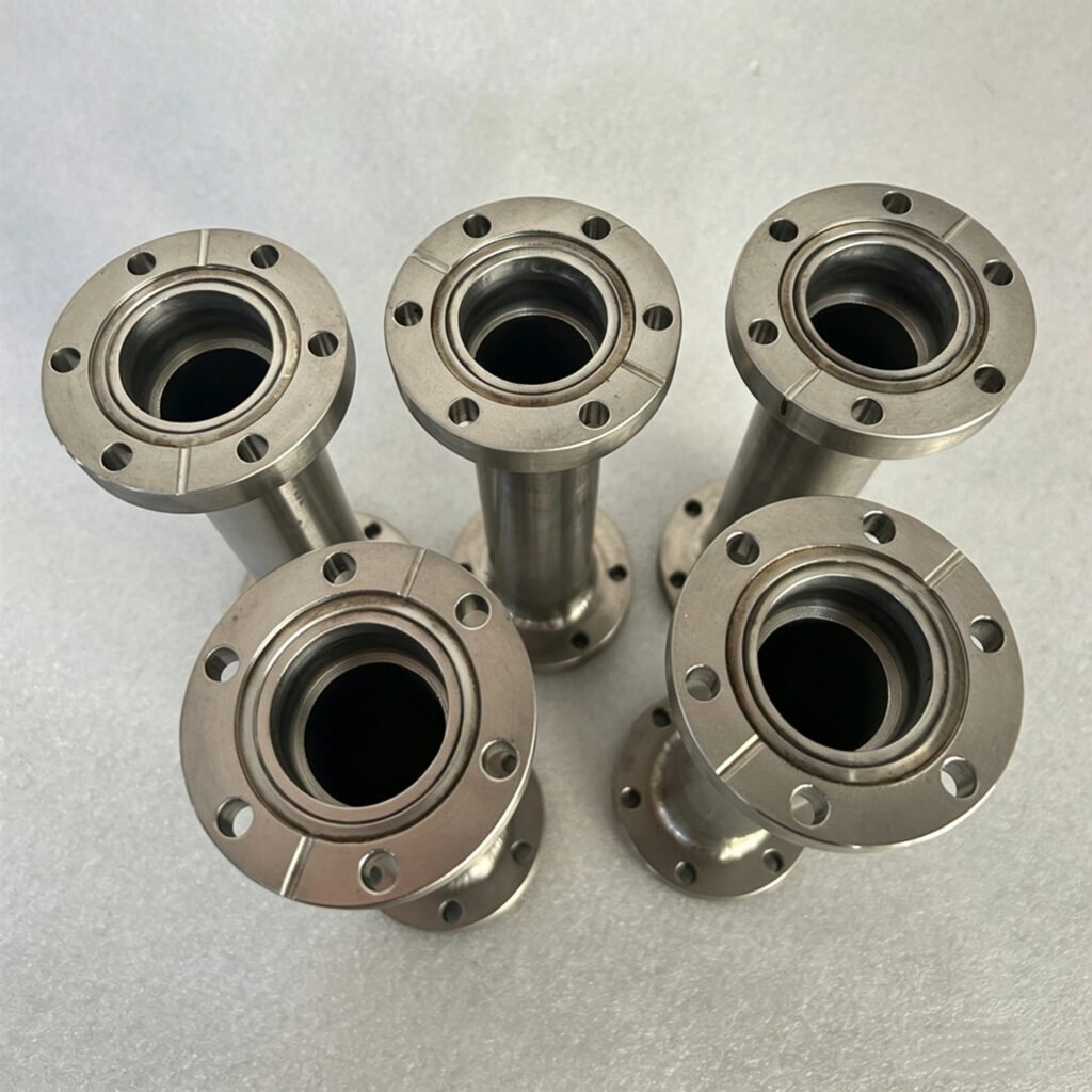 Fully TIG welded Titanium CF Nipple for ultra high vacuum applications