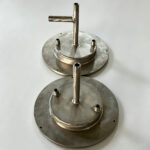 TIG Welded Titanium Flange Assembly with custom nozzle flange cover