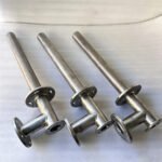 Custom Titanium Flanged Tee Fittings with precision machined flanges