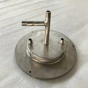 Multi thread titanium flange cover manufactured for OEM projects