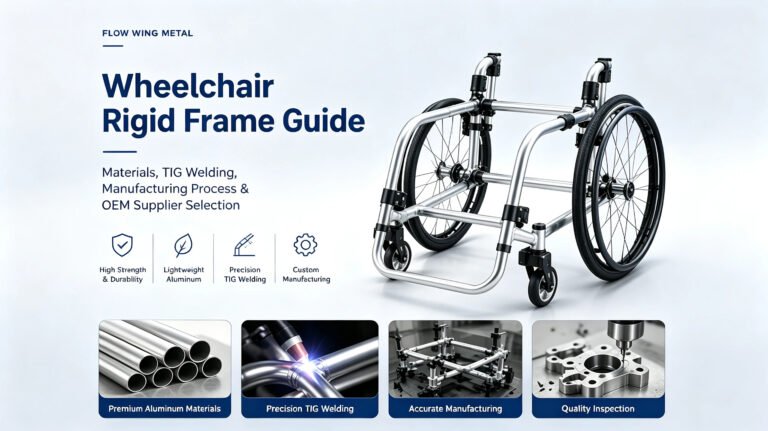 wheelchair rigid frame components and aluminum structure design