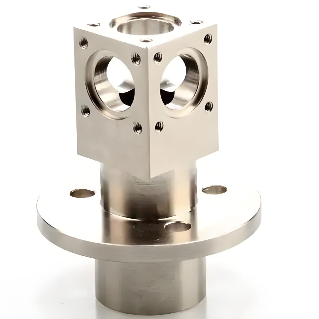 5-Axis CNC Machined Stainless Steel Multi-Port Manifold Fitting | Custom Fluid Connector Parts - 5-Axis Machining - yuange...