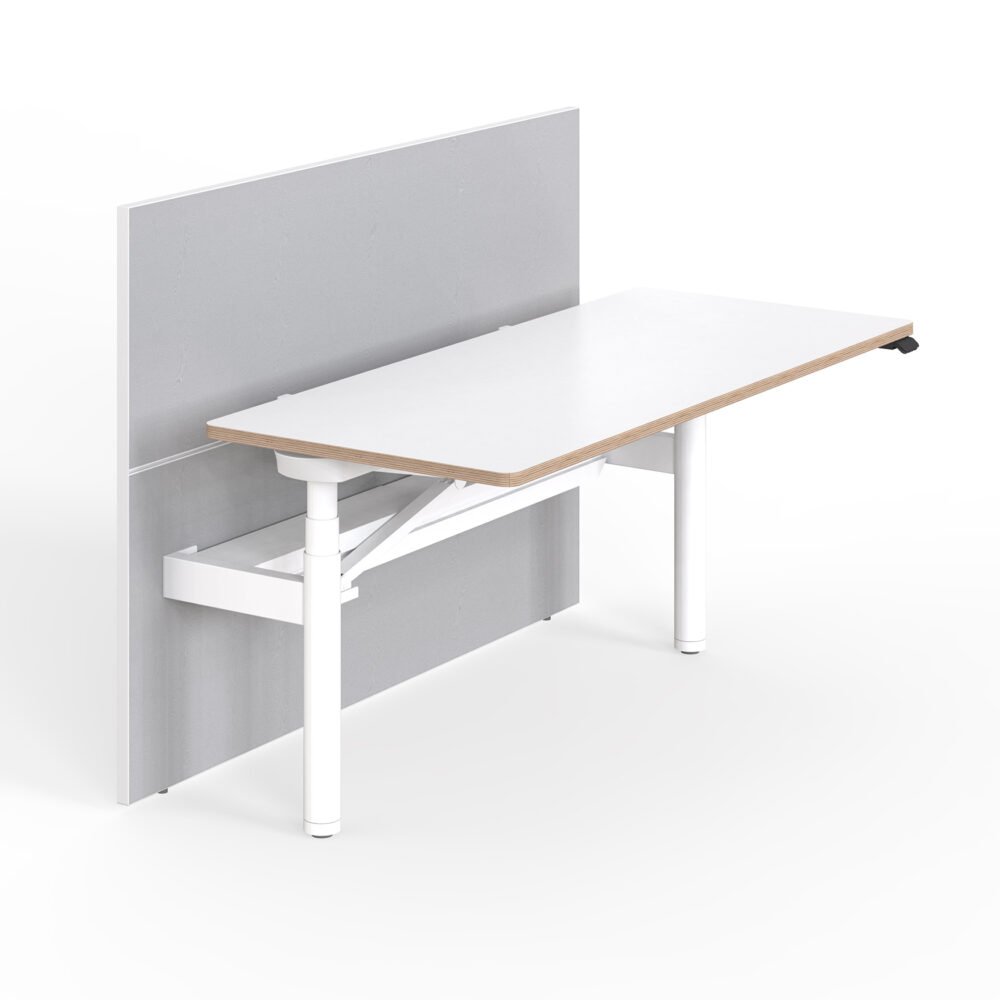 JOSE Single-sided Round-Column Height-Adjustable Desk - Height Adjustable Desks - kaledodesign