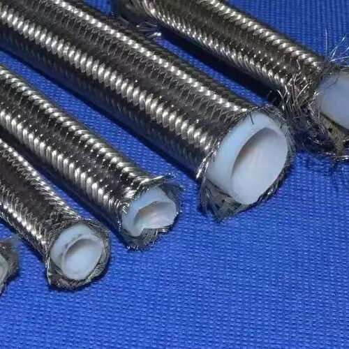 Miniature PTFE braided hose for .
