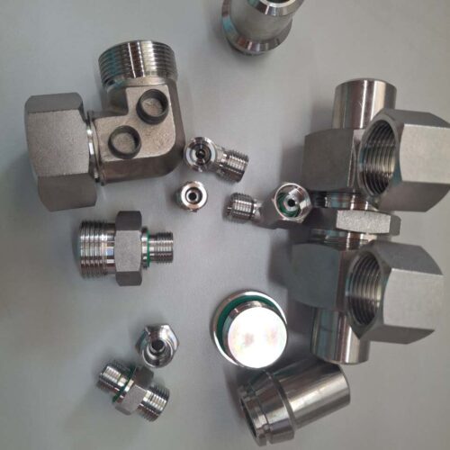 high pressure stainless steel hydraulic elbow tee tube connectors