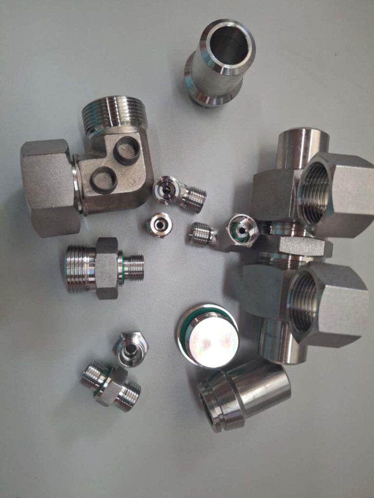 high pressure stainless steel hydraulic elbow tee tube connectors