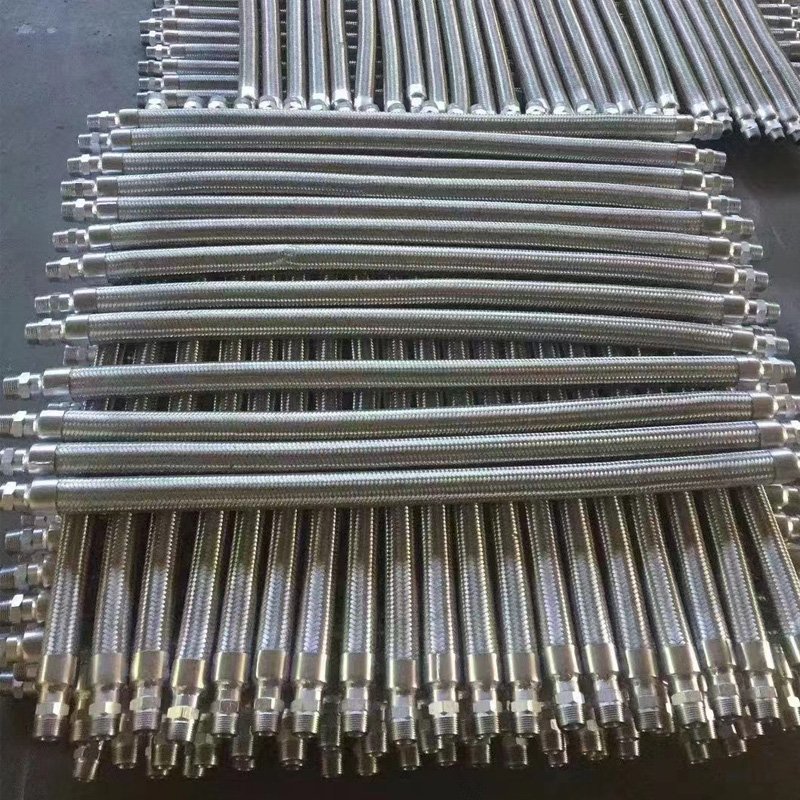 ndustrial pre‑built stainless steel braided metal hose for equipment pipe connection