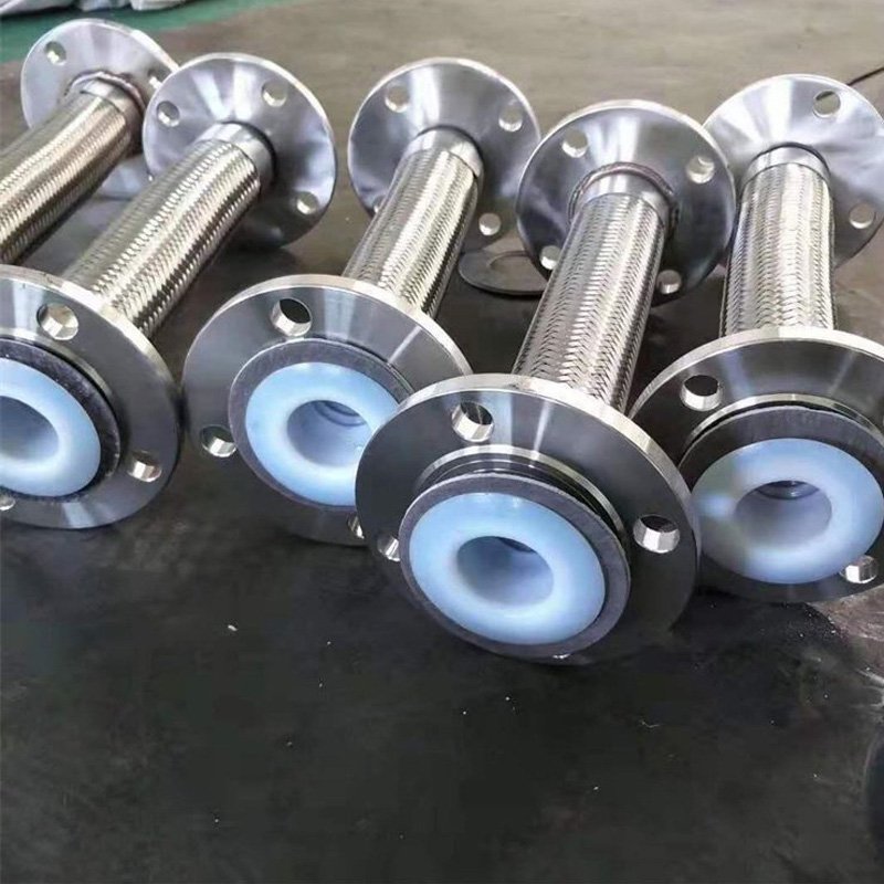 304 316 Small‑Bore PTFE‑Lined Stainless Steel Braided Metal Hose For Corrosive Piping - Stainless Steel Metal Hose - p...