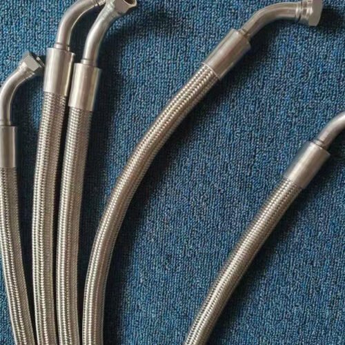 Complete‑assembly stainless steel braided hose for industrial pipeline docking tasks
