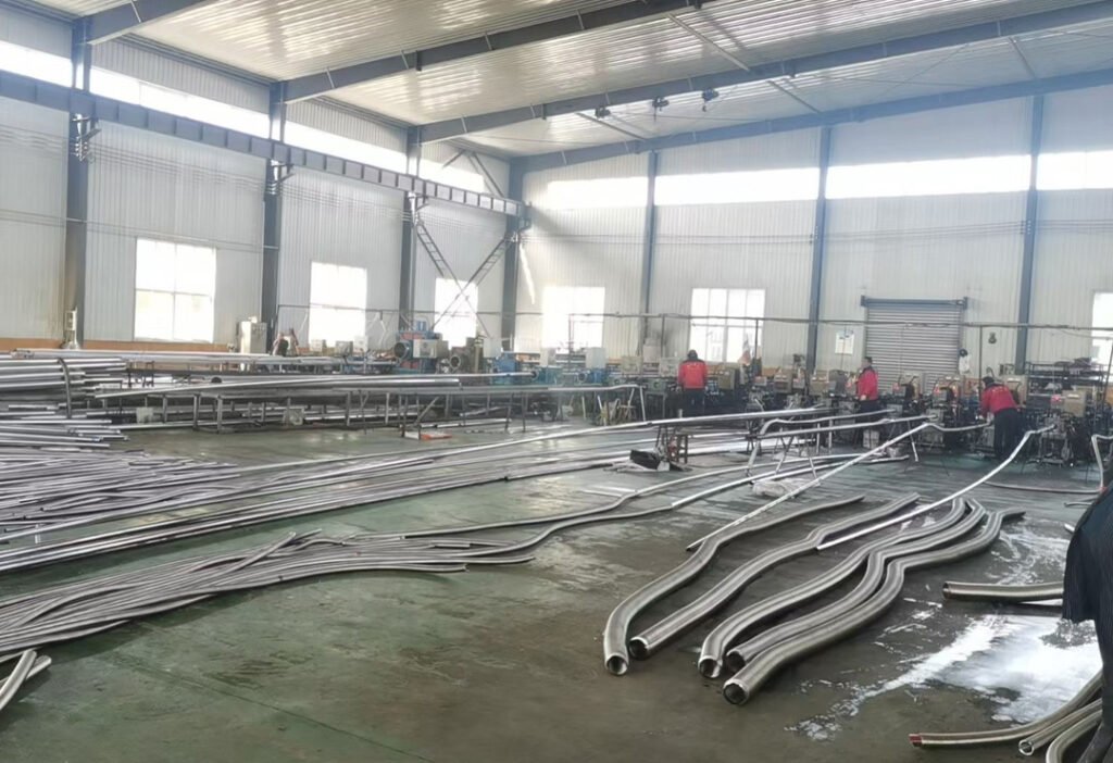 Stainless steel braided hose with factory fitted ends for industrial fluid delivery projects
