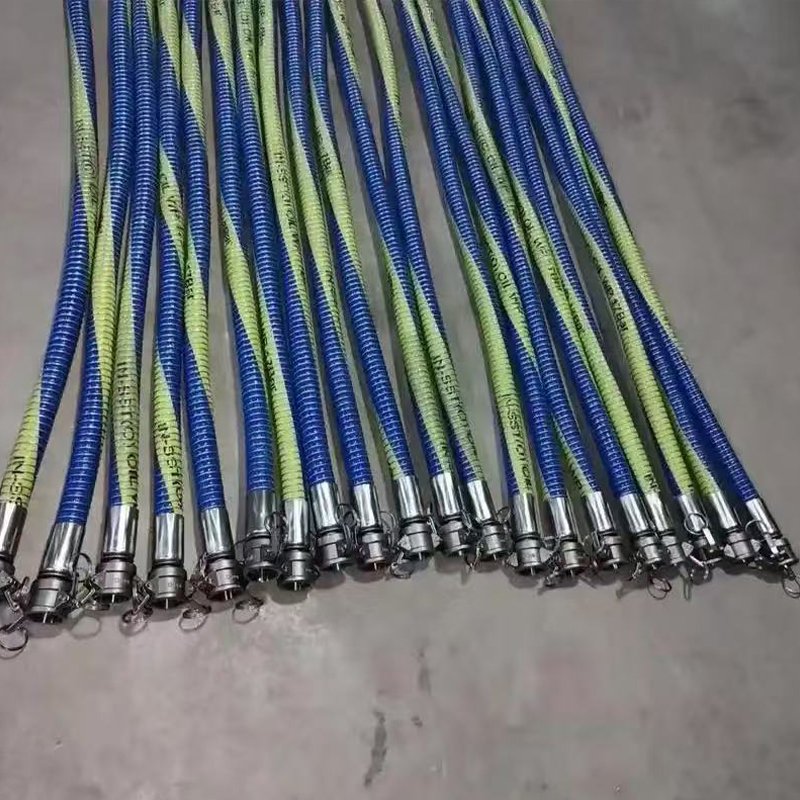 . High‑performance composite chemical hose with anti‑static conductive laye