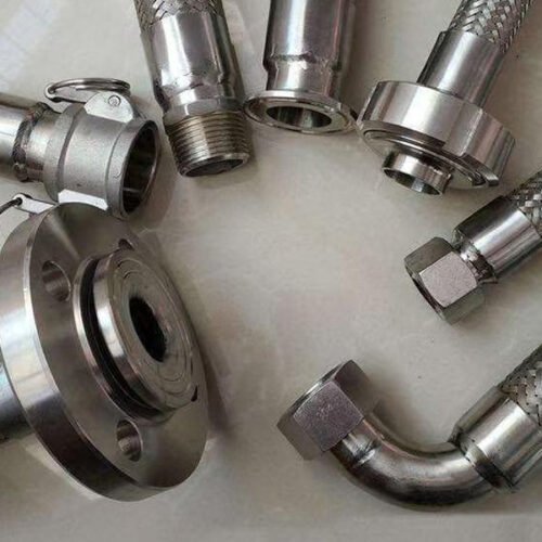 Factory pre‑assembled stainless steel braided metal hose for industrial equipment interconnection