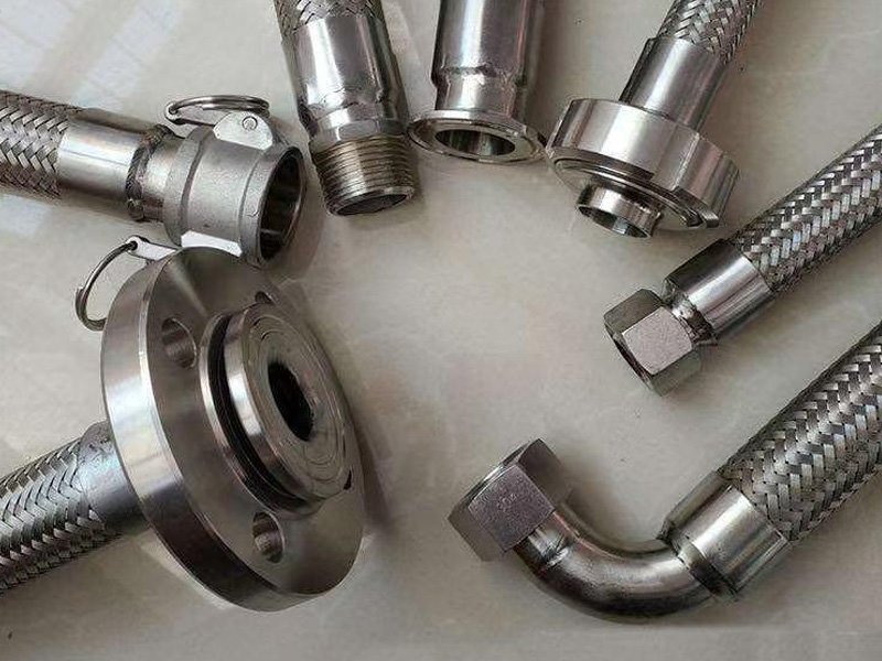 Factory pre‑assembled stainless steel braided metal hose for industrial equipment interconnection