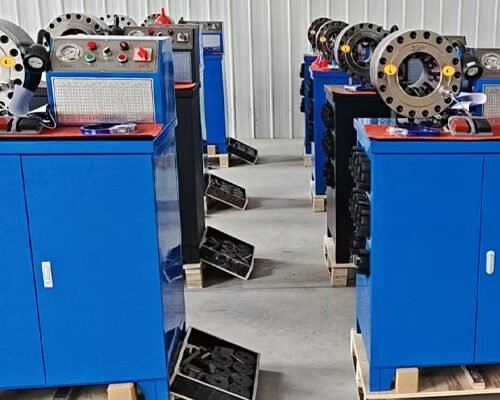Heavy‑duty hydraulic hose pressing machine for factory mass production