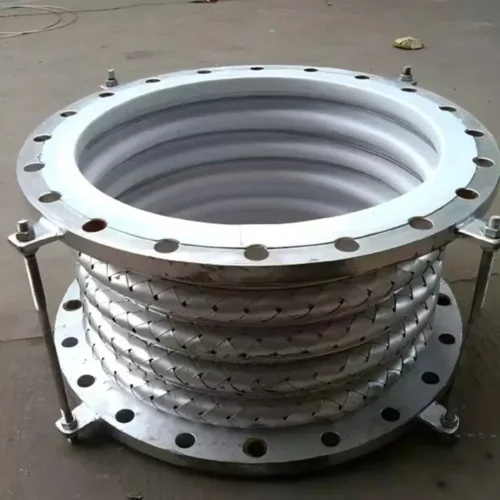 Chemical pipeline PTFE lined stainless steel bellows expansion joint flange type
