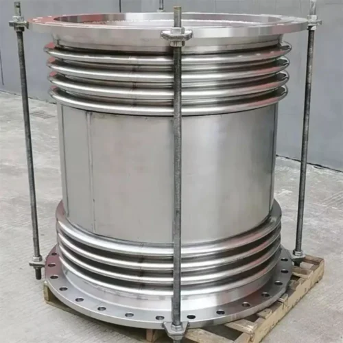 . Flanged stainless steel expansion joint vibration absorption pipe component