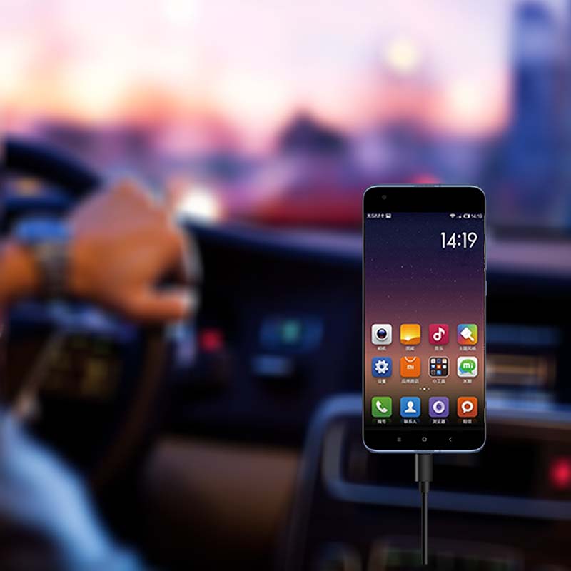 Coiled AUX Cable for iPhone - Audio Cable or Adapter - flitop.net