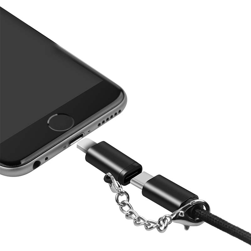 Type-C-vrouwelijk naar Lightning-mannelijk adapter met ondersteuning voor PD-opladen voor iPhone</t...