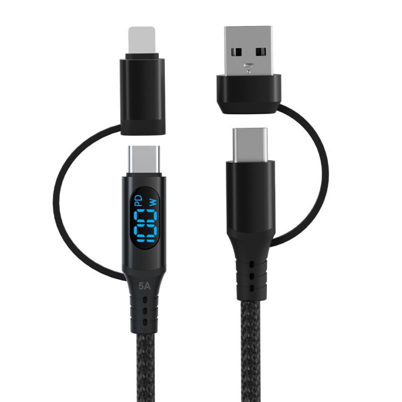 星空系列 4合1多功能充电功率LED显示屏 CM型+USB A...