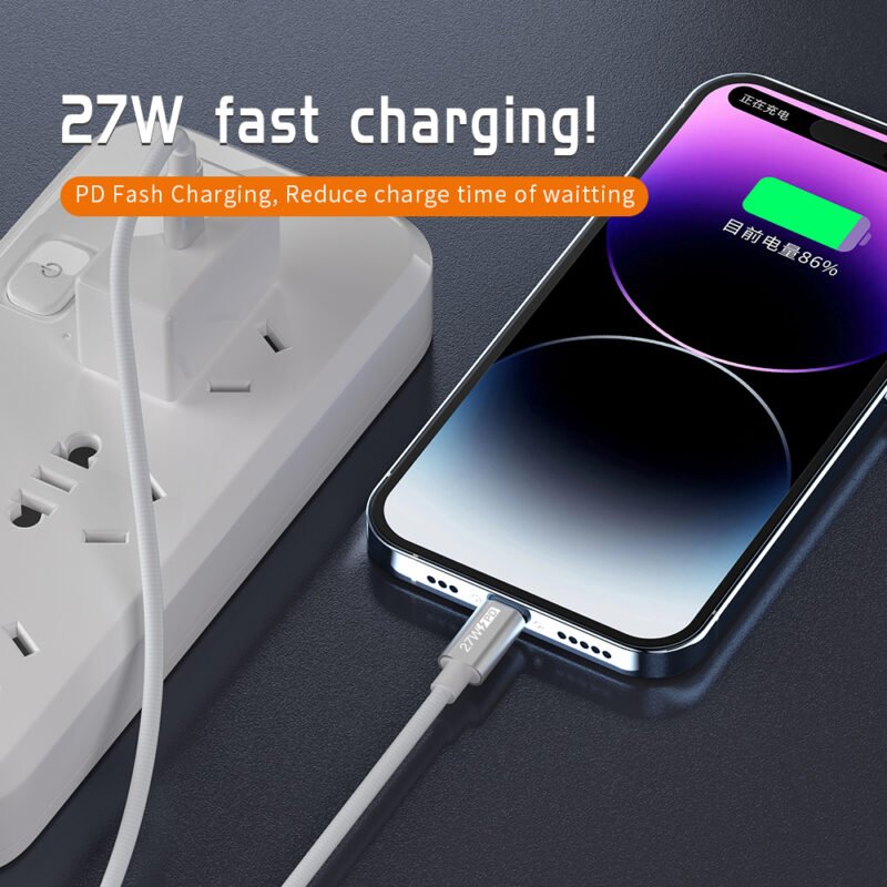 2-IN-1 TYPE C to Lightning and iWatch Quick Charging Data Cable - IPHONE CABLE - flitop.net