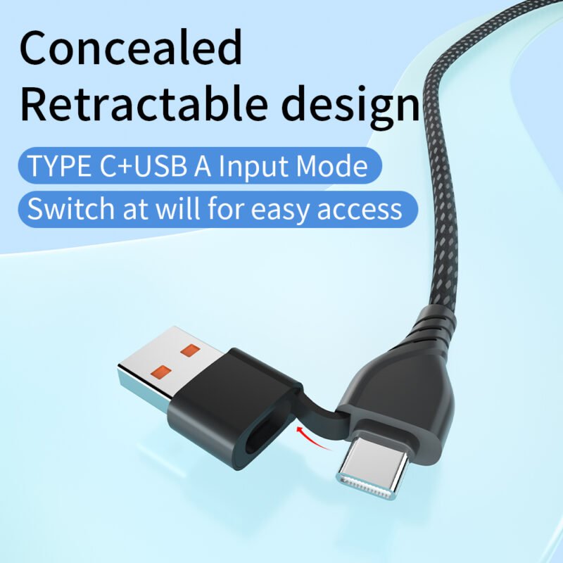 CYCLONE Serie 2-IN-3 Multi-function PD Quick Charging Cable - IPHONE CABLE - flitop.net