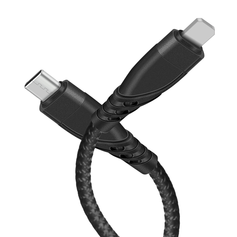 CYCLONE Serie Nylon braid TYPE C male to Lightning 8 PIN PD Fast Charging usb cable - IPHONE CABLE - flitop.net