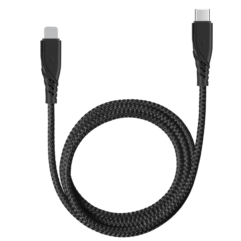 CYCLONE Serie Nylon braid TYPE C male to Lightning 8 PIN PD Fast Charging usb cable - IPHONE CABLE - flitop.net