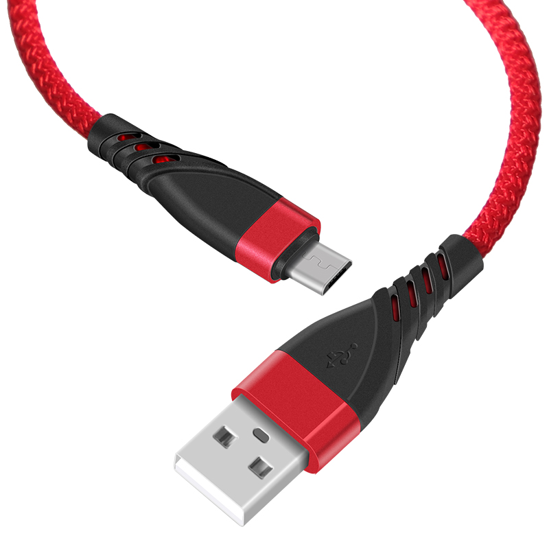 CYCLONE Serie Nylon braid USB A male to Micro B male cable - MICRO CABLE - flitop.net